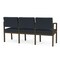 Lesro Lenox 3 Seat Tandem Seating W/ Arms, 64.5 in W 24.5 in L 32 in H LS3103 - alternate 2